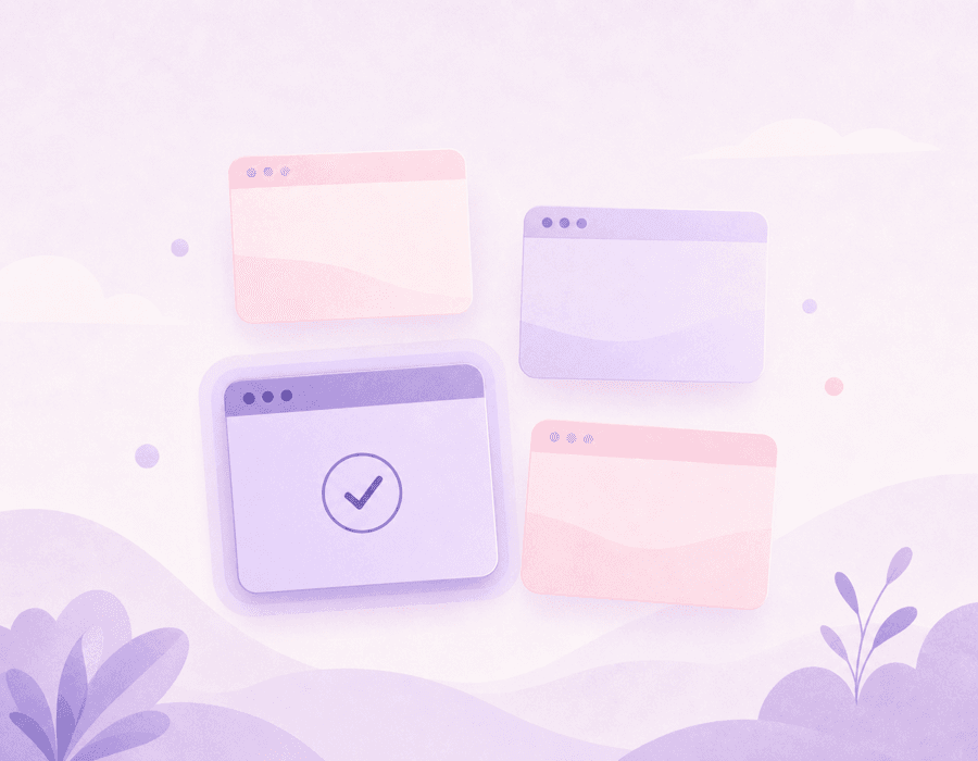 Illustration of choosing which websites to monitor