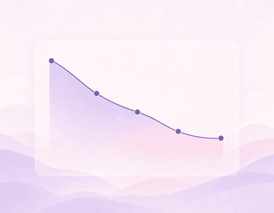 Illustration of an asking price falling over time