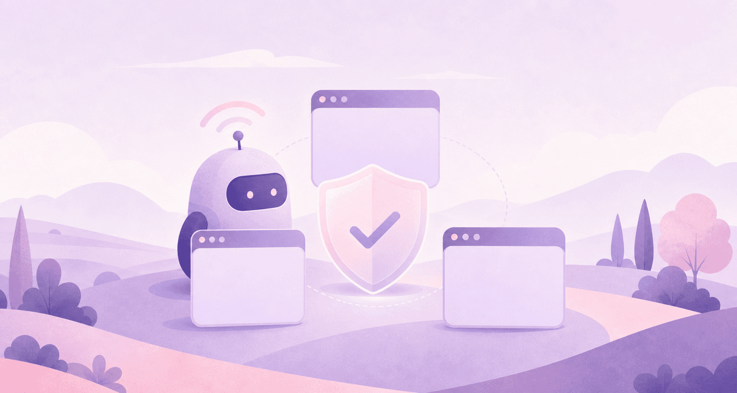Illustration of respectful, permission-based website monitoring